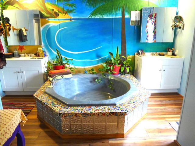 Primary Bathroom with Garden Tub and Dual Vanities