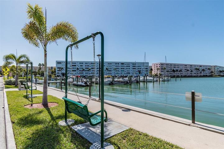 Swings galore on the property.