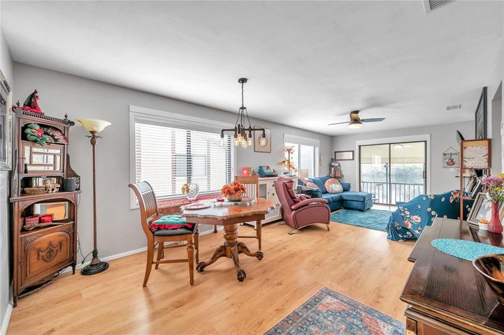 Dining Room, Living room with beautiful floors