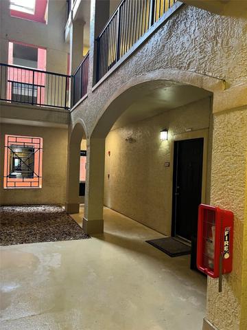 Secured courtyard outside the unit