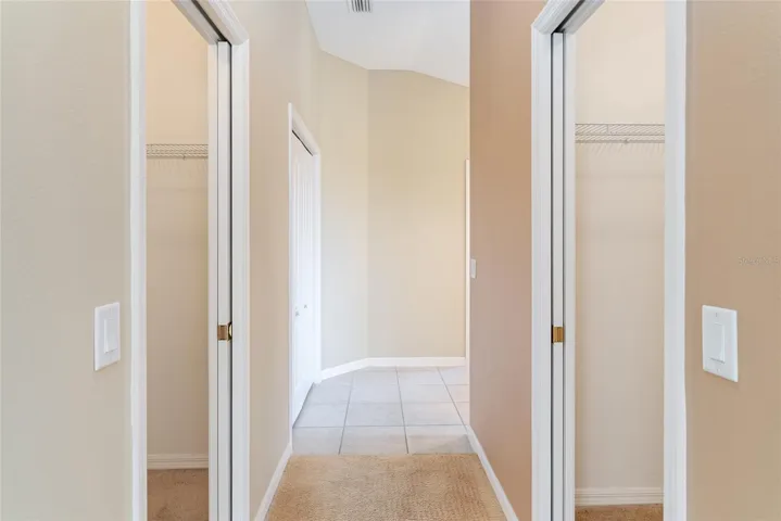 HALLWAY w/ two closets