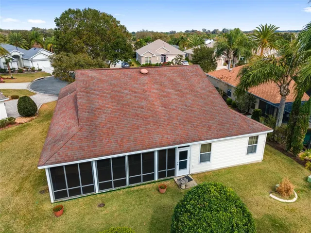 AERIAL VIEW of rear exterior w/ SOUTHERN EXPOSURE