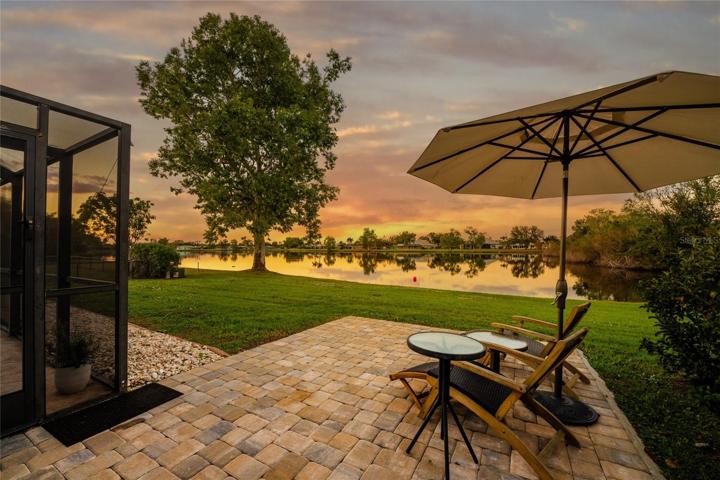 Sunset view from the outdoor patio