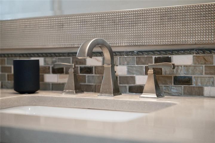 brushed chrome fixtures in master bath 2