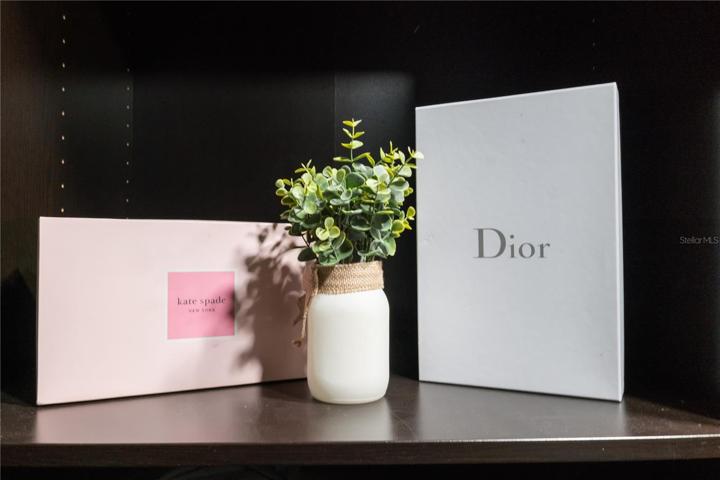 pretty closet decor