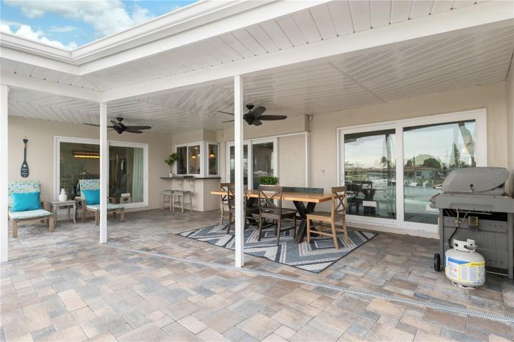 lots of room for lounging and a pass through bar area for entertaining