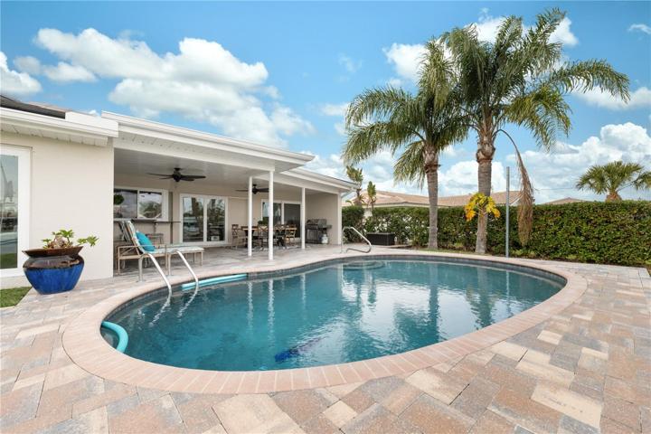 large pool for family gatherings ,,, surrounded by nature