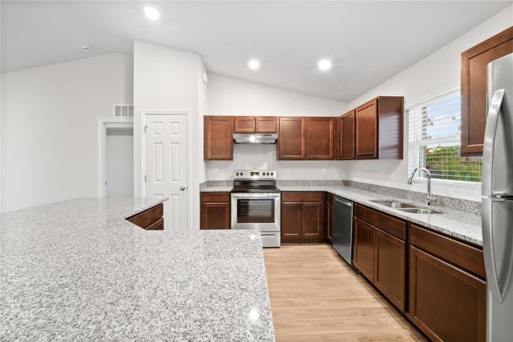Granite Counters and Stainless Steel Appliances