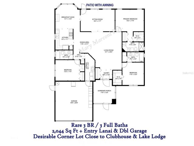 Great flow & natural light with newer windows throughout~