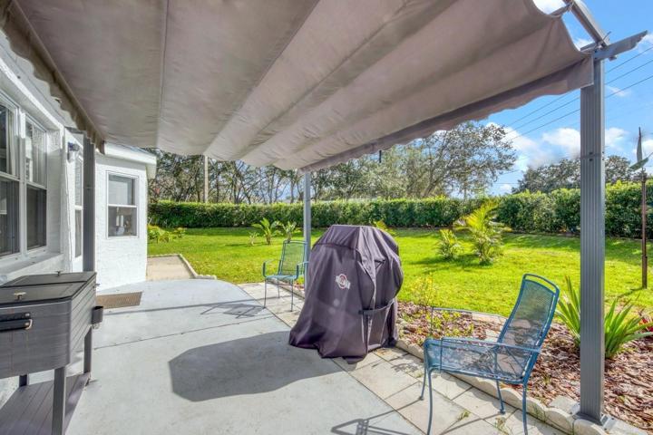 Deeper back yard is surrounded by dense healthy shrubs & new landscaping~