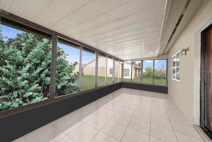 Rear Florida Room (Virtually Removed Seller Personal Belongings)