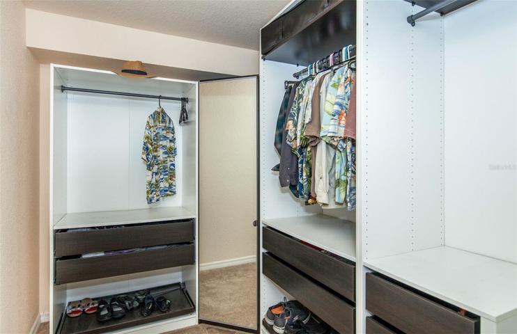 Walk-in Closet with Organizers