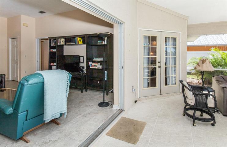 Covered Lanai Area with Access from Living Room