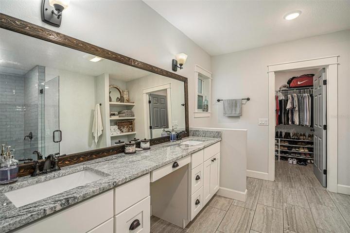 Generous Primary Bathroom and Walk-in Closet