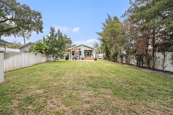 Generous backyard