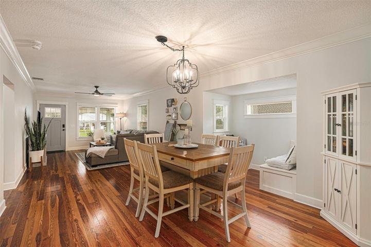 Dining area to front door