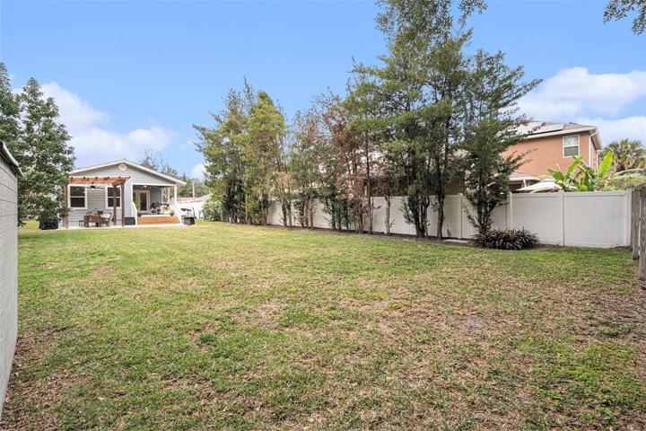 Generous backyard