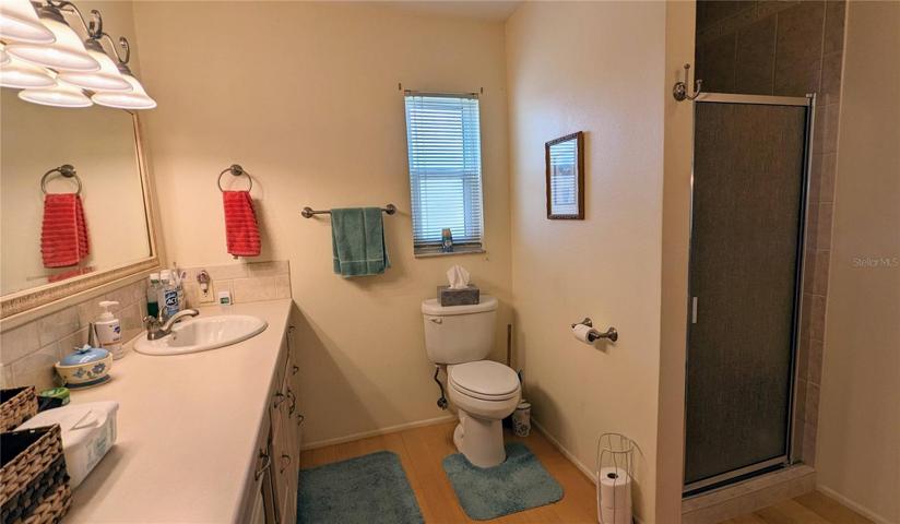 Walk-in shower in 2nd Bath