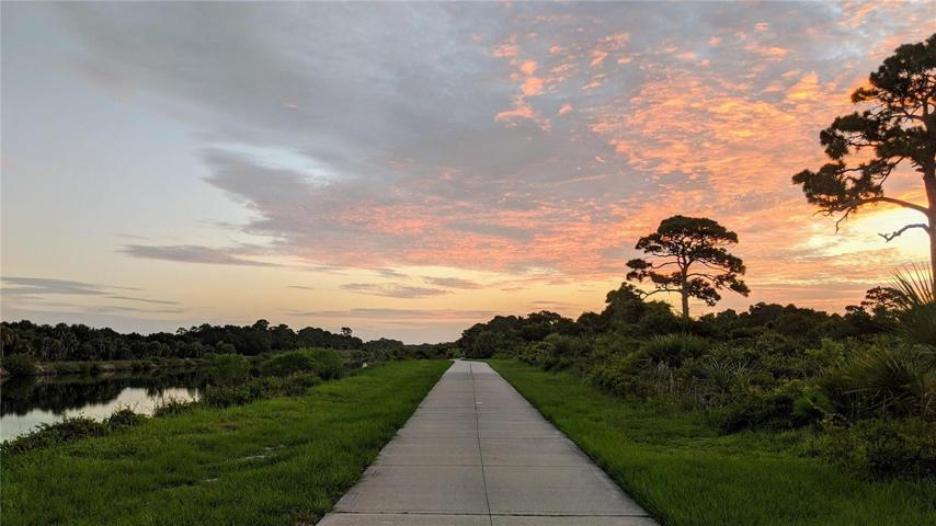Venetian Waterway Trail access from Shamrock Park