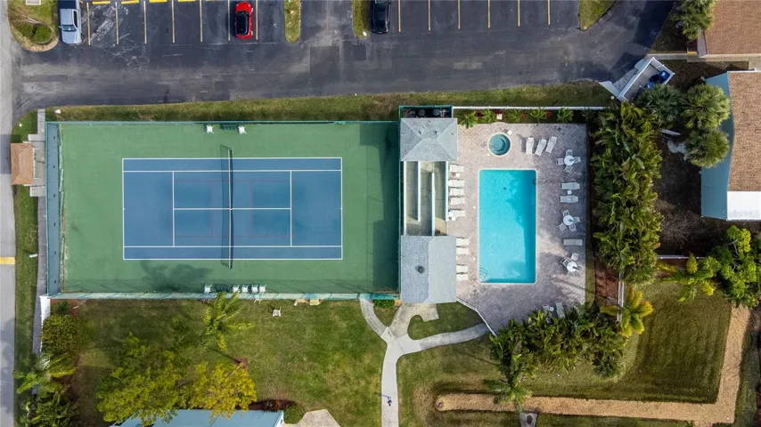 Aerial of the amenities
