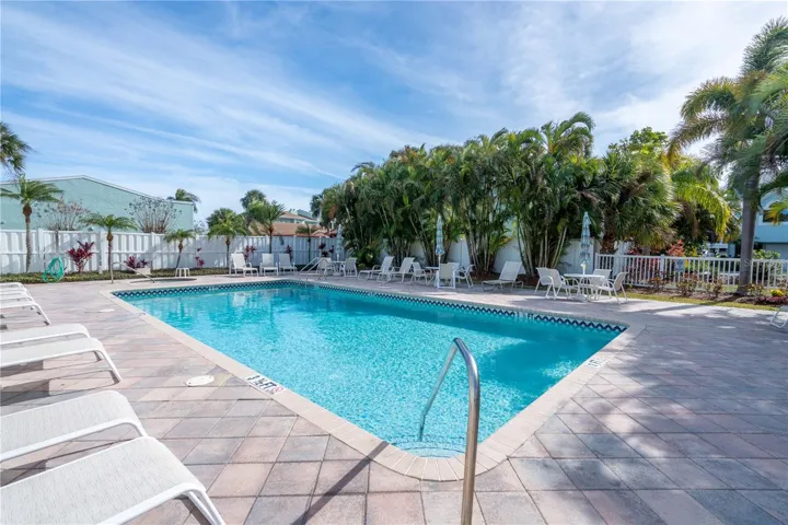 Pool and seating area