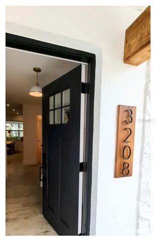 Craftsman style detail throughout the home, starting right at the front door.
