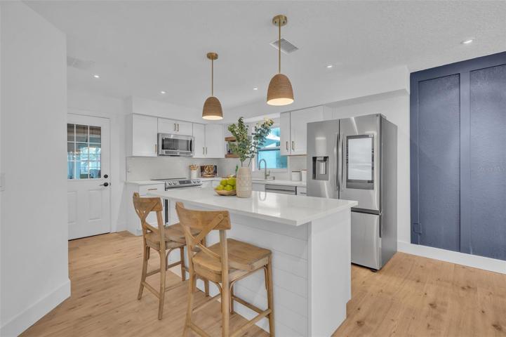 The eat-in island will be the center piece for entertaining your guest, as the chef makes the meals.