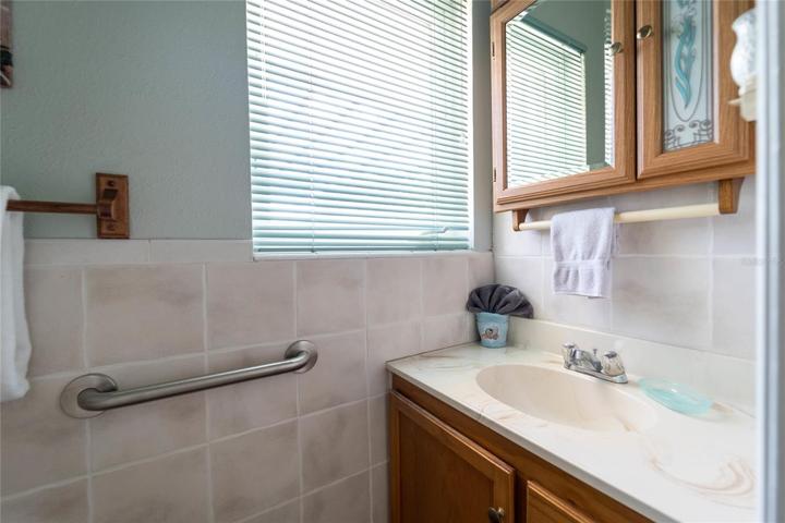 Half bath in bedroom