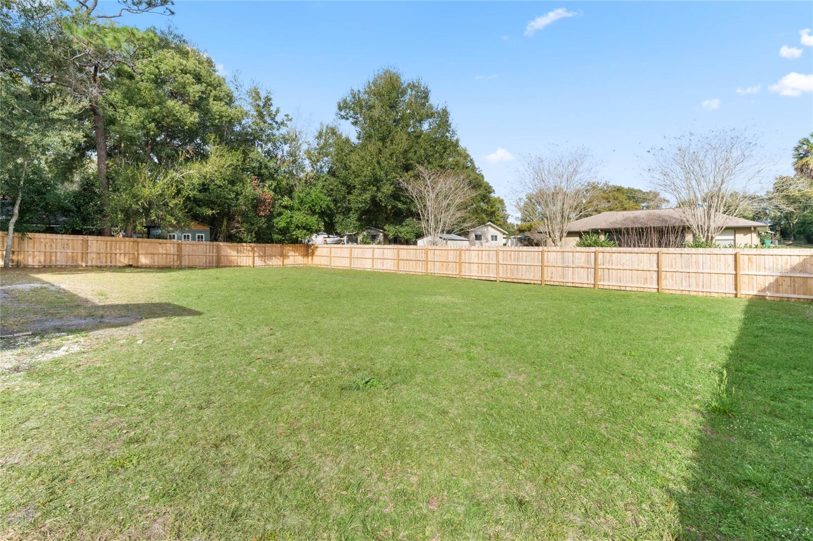 Fenced-In Backyard