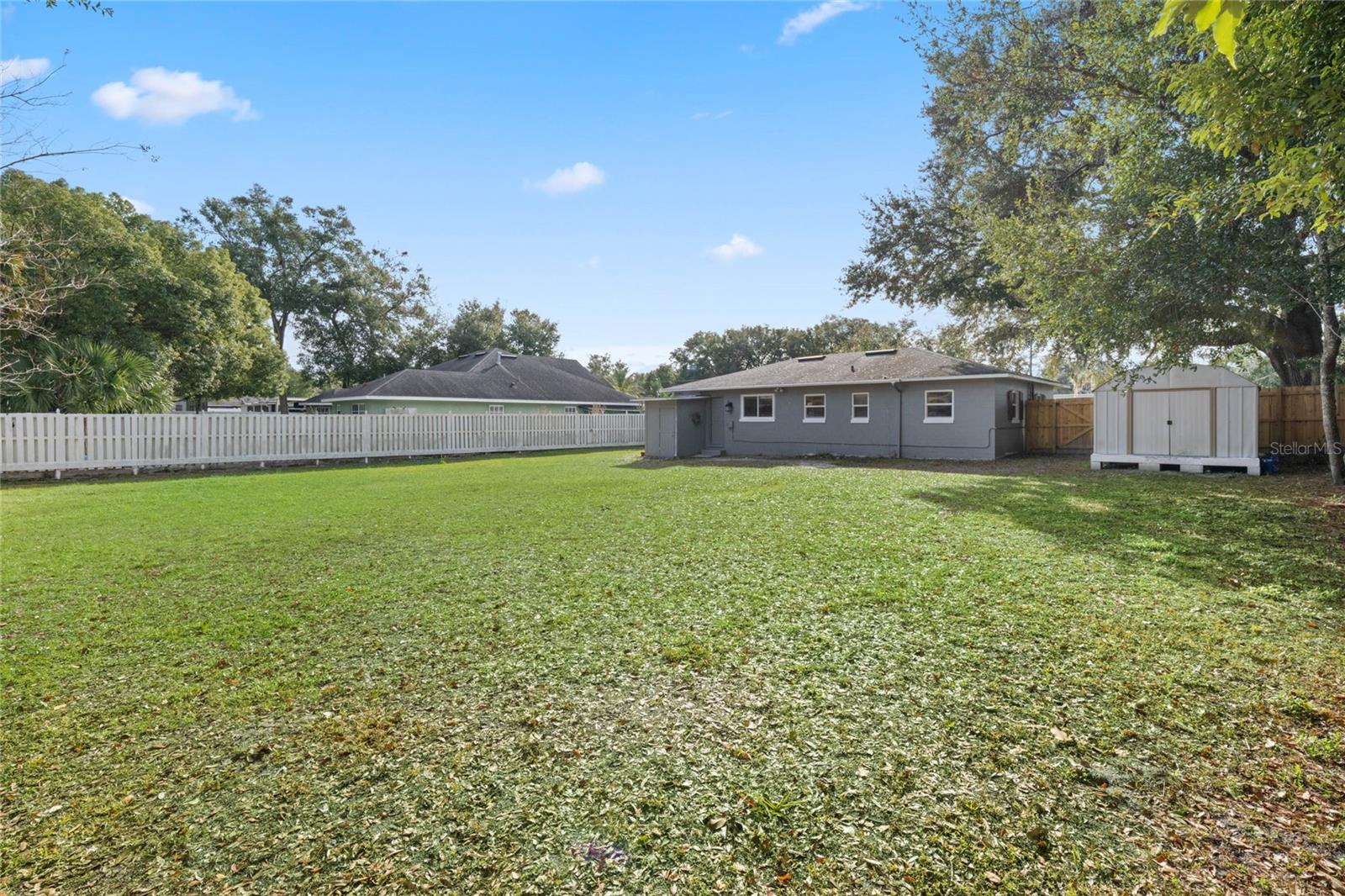 Fenced-In Backyard