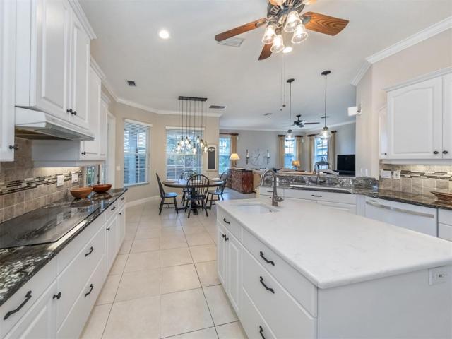 Kitchen overlooking family room