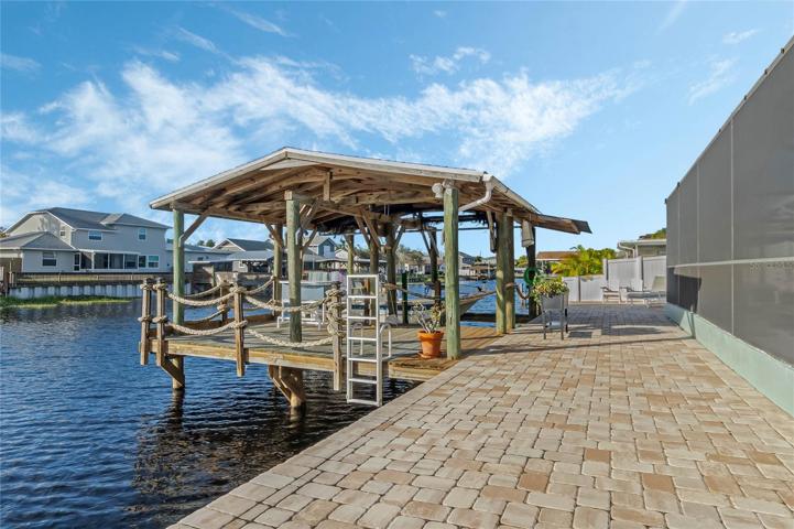 Dock with Boat Hoist