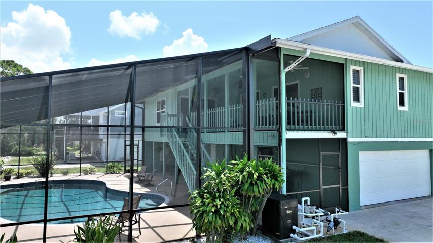Enjoy poolside or from upper deck