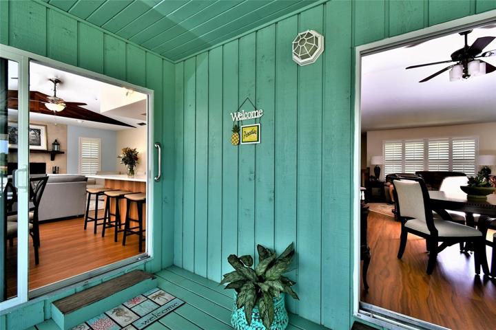 Second Floor deck to interior