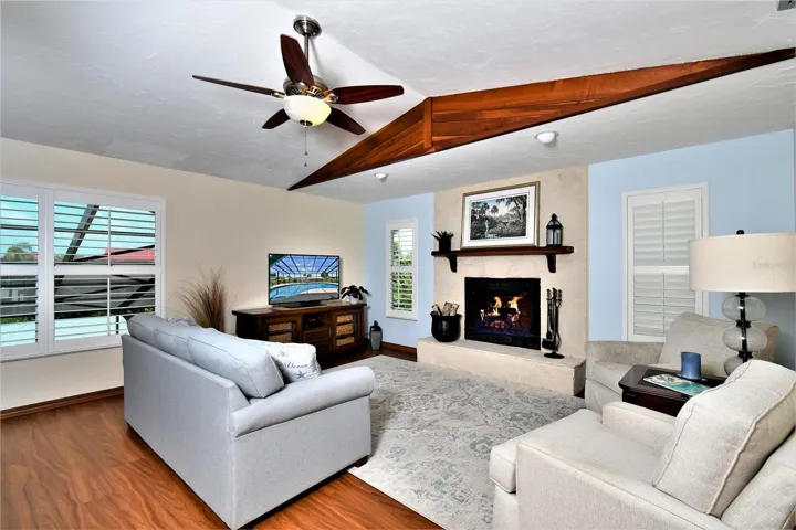 Family Room with fireplace