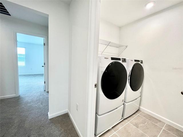 Spacious Laundry Room Conveniently located on the second floor