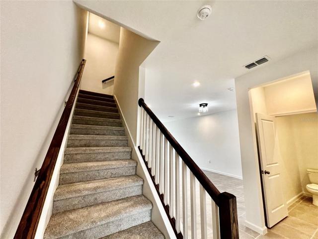Staircase & half Bath