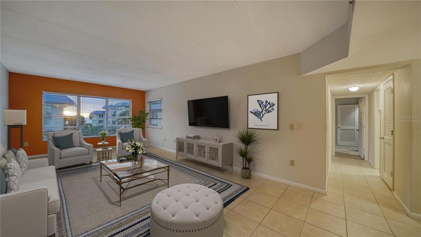 VIRTUALLY staged living room