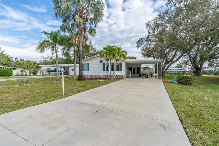 Double driveway view