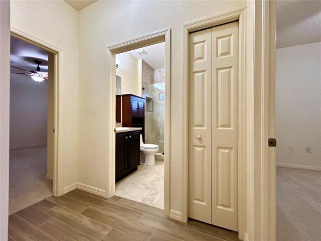 hallway into guest quarters