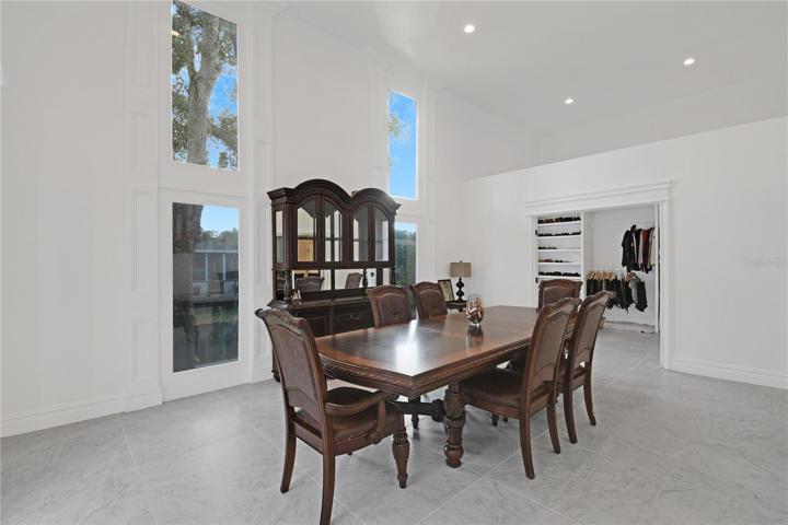 Dining Room Connects with Den