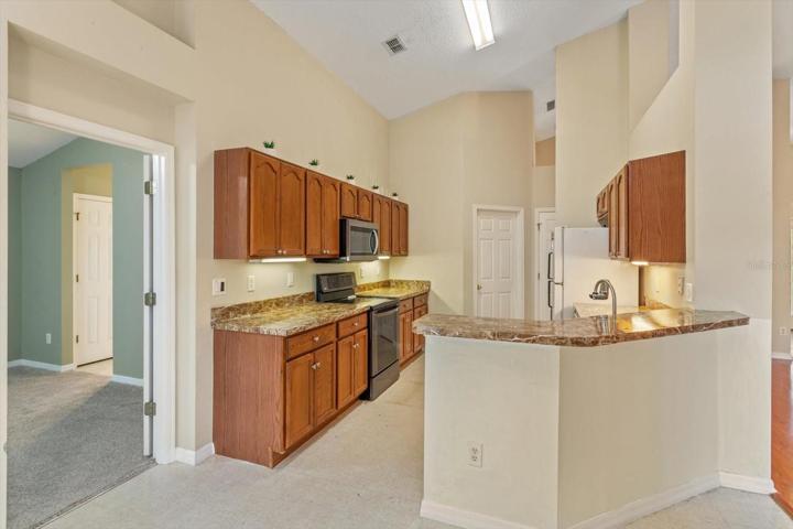 Kitchen with Master Bedroom off to the left