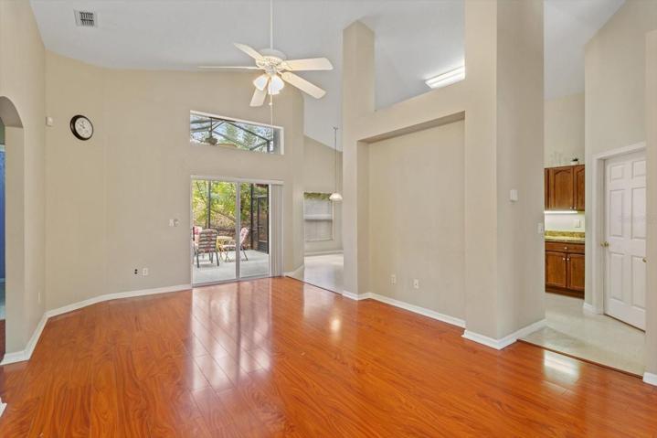 Family Room looking towards screened back porch