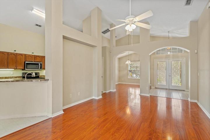 Standing in back of home looking through Family Room