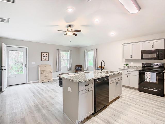 Kitchen and living room