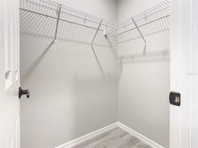 Walk in closet for the primary bedroom