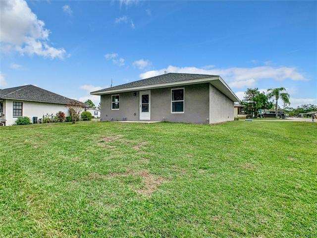 The home has a spacious yard, is sitting on 1,5 lot