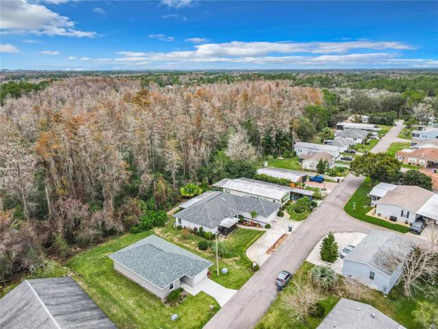 Aerial of the home, no rear neighbors!