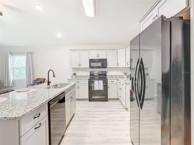 Plenty of counter and cabinet space