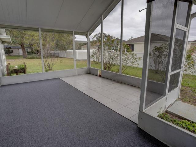 Enclosed lanai.